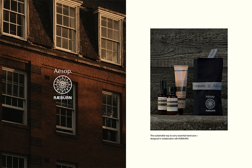 Aesop RAEBURN hand balm hand wash Collaboration