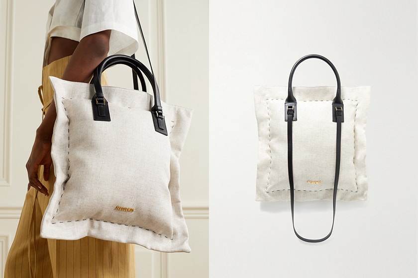 Jacquemus Le Coussin cotton canvas tote bag