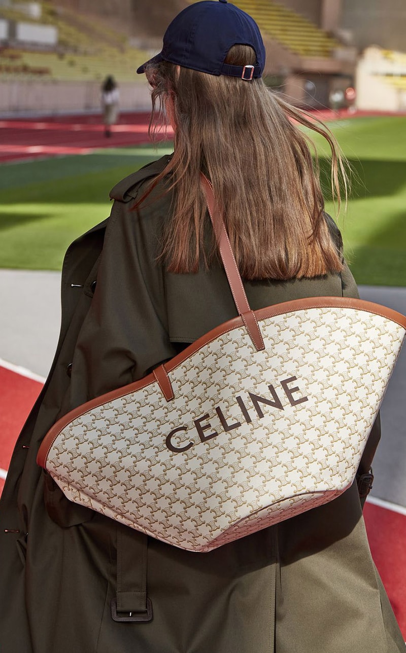 Celine Triomphe Canvas 2021 ss White Handbags