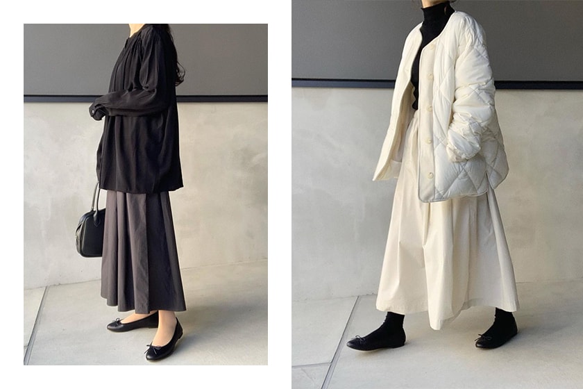 MUJI High Density Weave pleated Skirt Japanese Girl