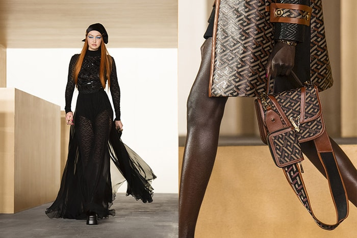 引起熱議：Versace 秋冬秀上登場的全新「La Greca」圖騰手袋成為最大亮點！