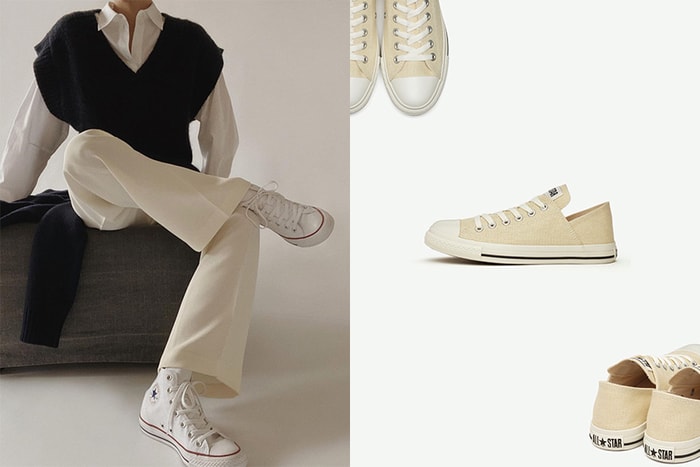 添加了方便度滿分的巧思,讓這雙奶油白 Converse 還未開售就引起時髦女生關注!