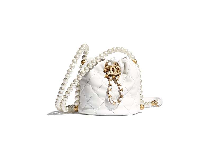 Chanel 10 Pearl Handbags Mini Bag Purse with Chain