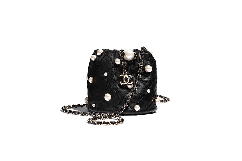 Chanel 10 Pearl Handbags Mini Bag Purse with Chain