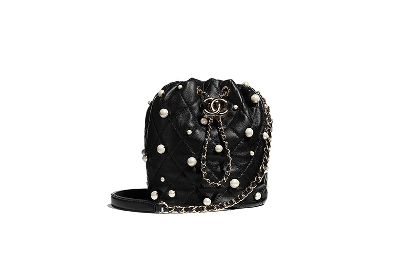 Chanel 10 Pearl Handbags Mini Bag Purse with Chain