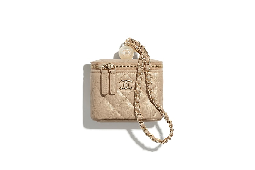 Chanel 10 Pearl Handbags Mini Bag Purse with Chain