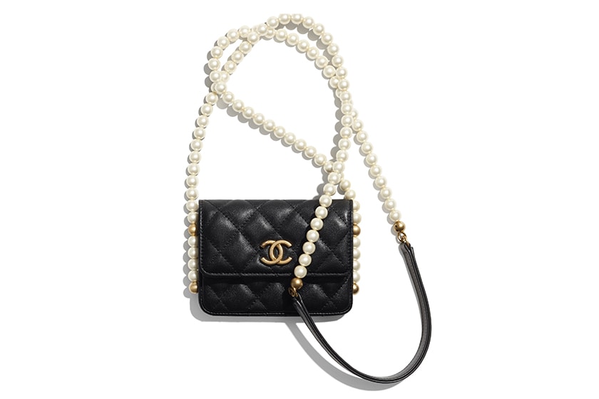 Chanel 10 Pearl Handbags Mini Bag Purse with Chain