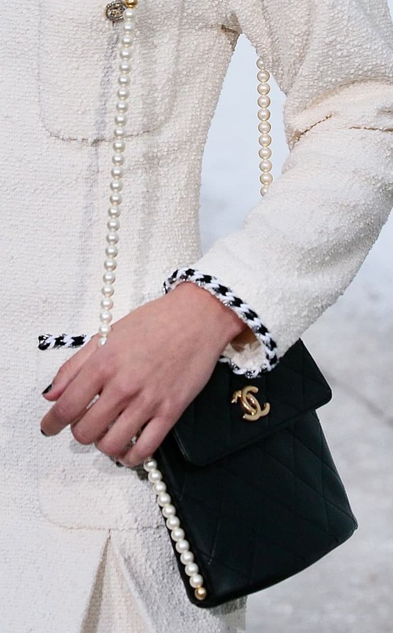 Chanel 10 Pearl Handbags Mini Bag Purse with Chain