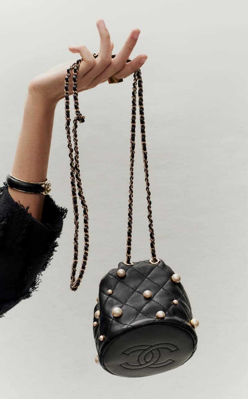 Chanel 10 Pearl Handbags Mini Bag Purse with Chain