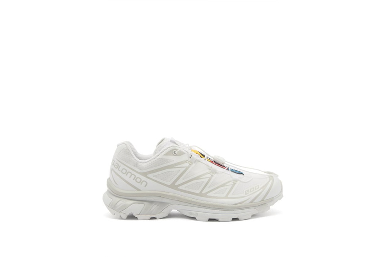 2021 Spring Summer fashion trends shoes trends sneakers ALEXANDER MCQUEEN Suede-trimmed canvas exaggerated-sole sneakers Salomon JIL SANDER Ribbed-sole leather trainers