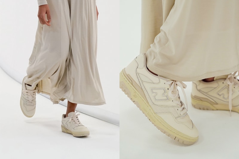 auralee new balance 550 2021 fw sneakers