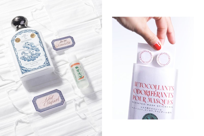 Buly 1803 Officine Universelle Buly Mask Scented Stickers Mask wearing tips Covid-19 pandemic coronavirus Lait Virginal Mimi Senketsu mentholated oil skincare tips
