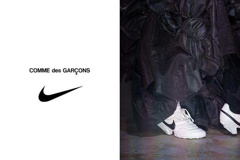 COMME des GARCONS nike spike sneakers collaboration shoes 2021