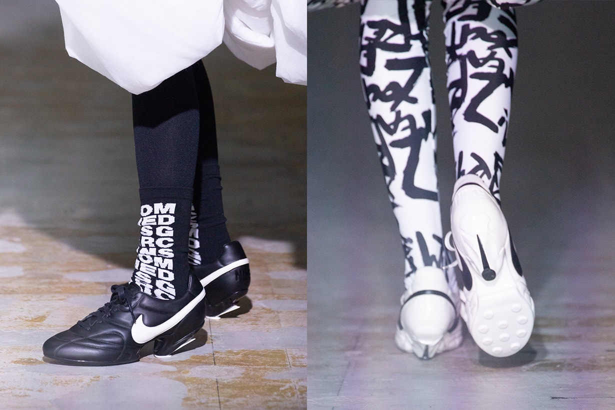 COMME des GARCONS nike spike sneakers collaboration shoes 2021