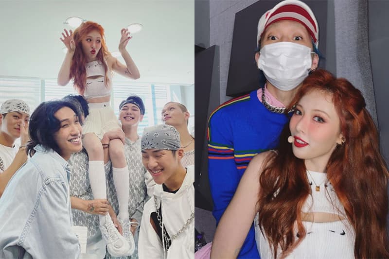 HYUNA KIM all white nike tank top stylist diy remake