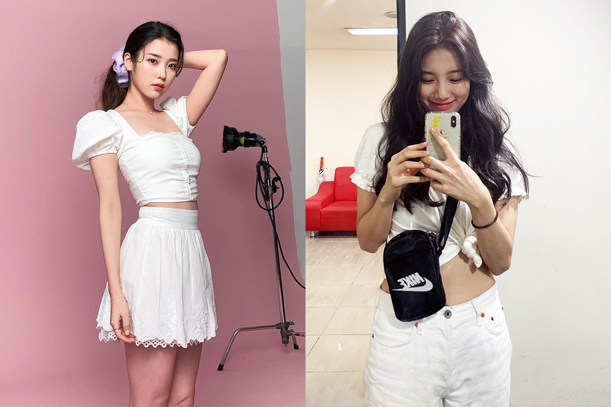 IU Lee Ji Eun Suzy Bae Celebrities Keep Fit Lose Weight Stair Stepper machine Fitness tips Workout Exercises korean idols celebrities singers actresses