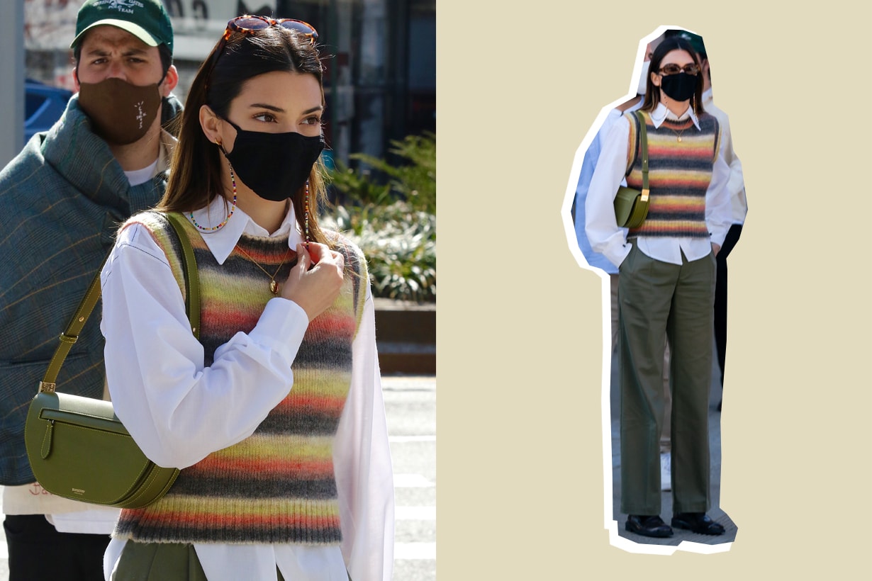 Kendall jenner outfit mango burberry inspiration