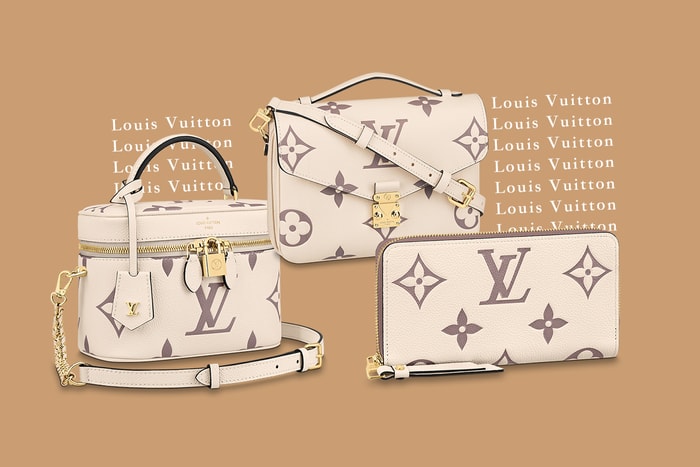 百搭度 100 分！奶油色調的 Louis Vuitton Empreinte 手袋讓造型帶著滿滿的時尚感