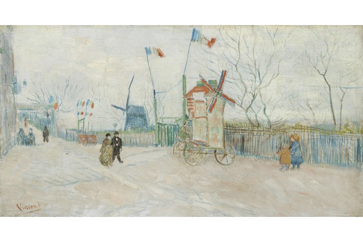 Vincent Van Gogh sotheby's Scène de rue à Montmartre 2021 sold
