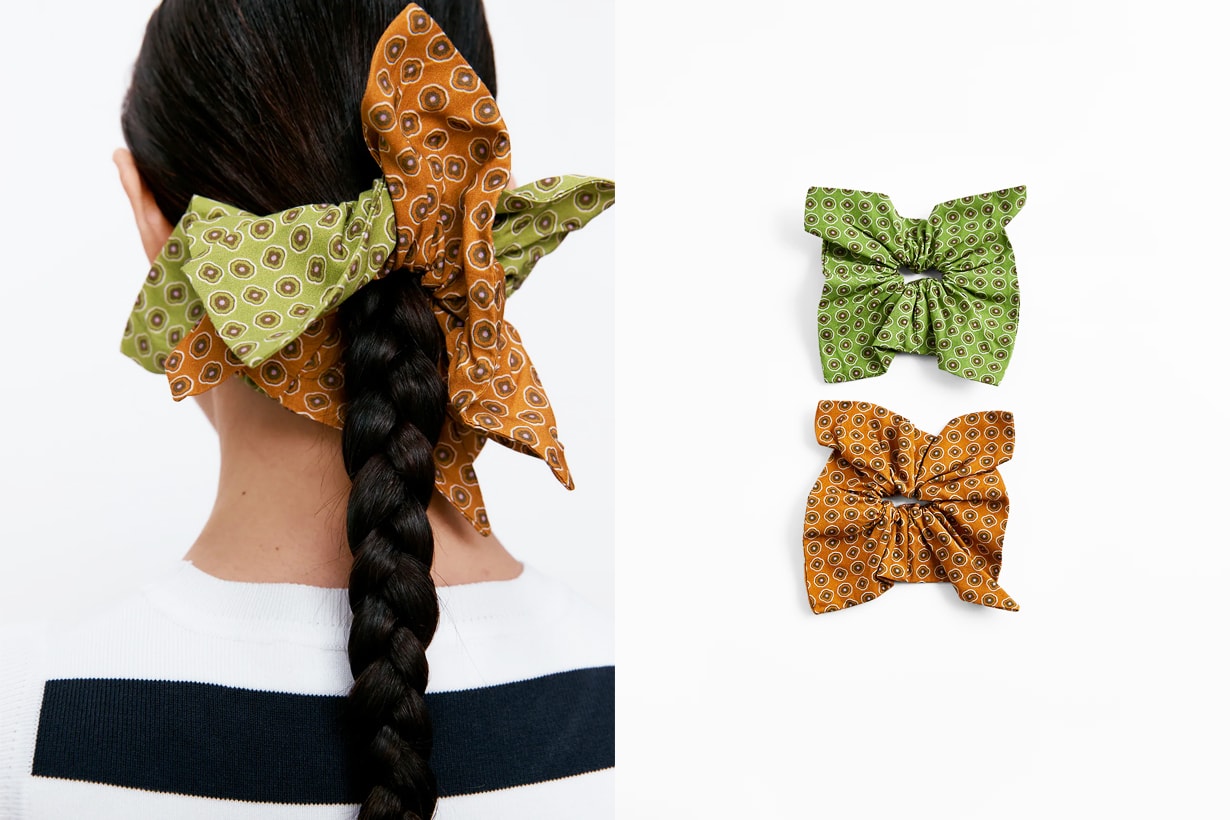 Scrunchie Zara Square Scrunchie  Hair Accessories Hairstyles Hair styling tips Hairstyles trends 2021 Spring Summer 