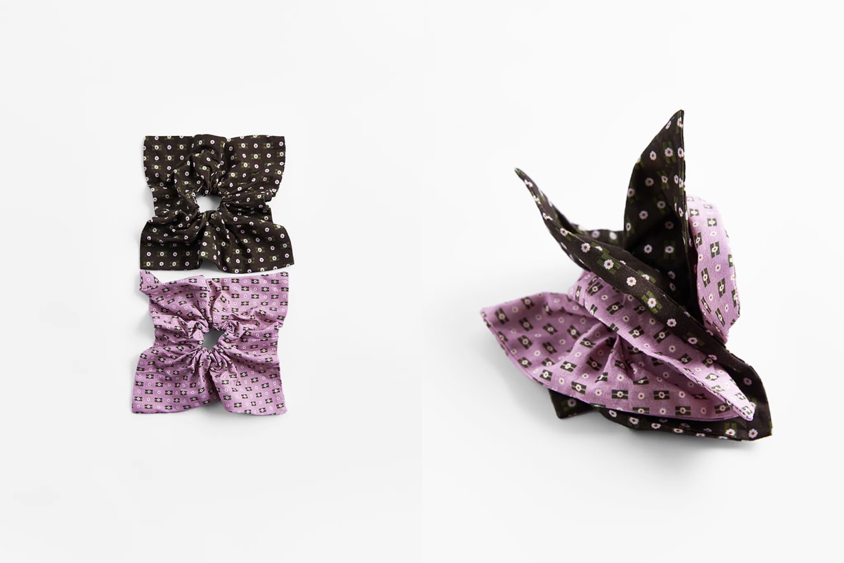 Scrunchie Zara Square Scrunchie  Hair Accessories Hairstyles Hair styling tips Hairstyles trends 2021 Spring Summer