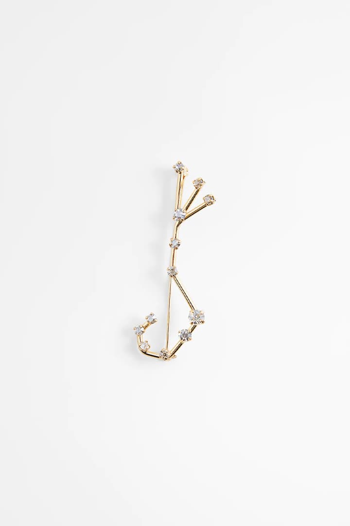Zara Horoscope Brooch collection 2021 Spring Summer Fashion items accessories Aries Taurus Gemini Cancer Leo Virgo Libra Scorpio Sagittarius Capricorn Aquarius Pisces