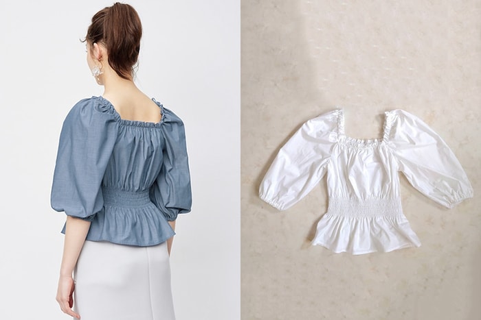 方領設計+鬆緊縮腰,哪一件法式澎袖上衣竟然賣到缺貨?