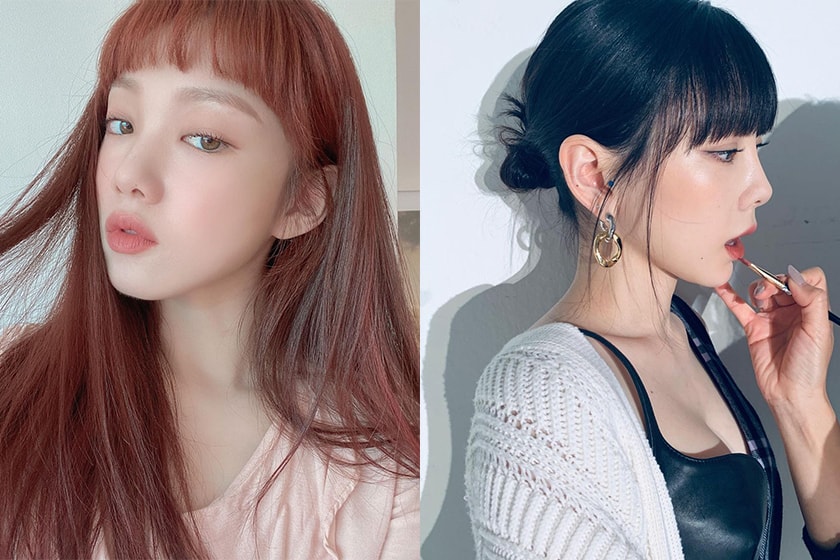 Korean Star Bang Hairstyles 2021 spring