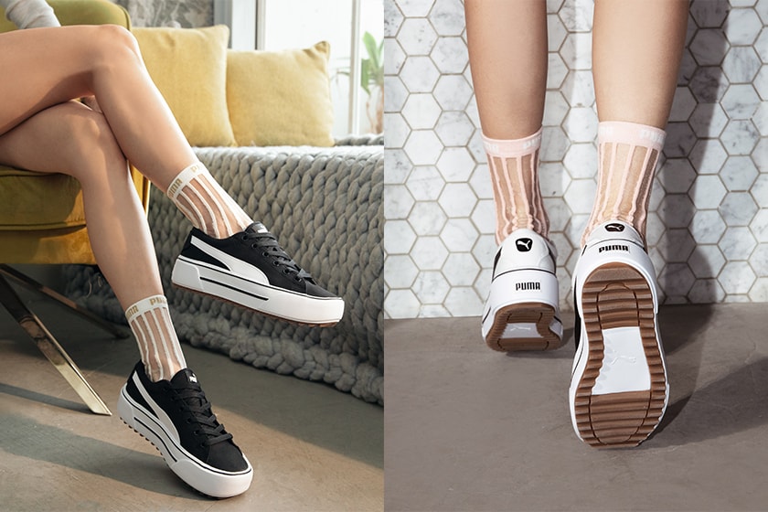 PUMA KAIA Platform White Black Sneaker