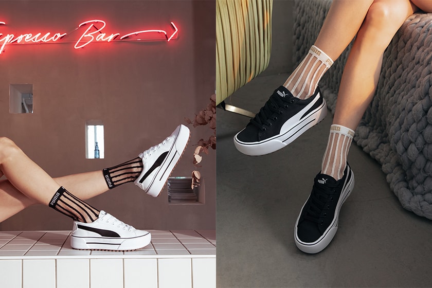 PUMA KAIA Platform White Black Sneaker