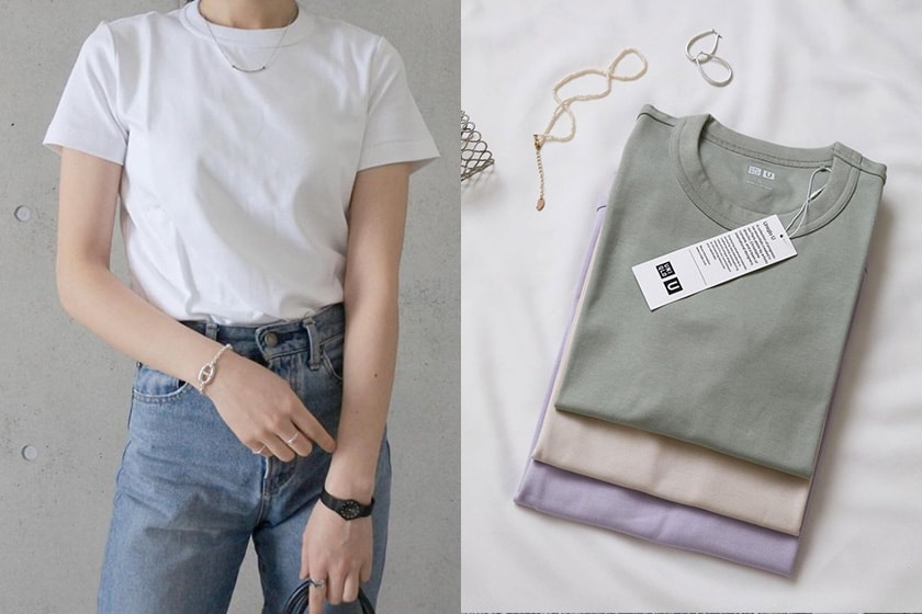 Uniqlo u t-shirt 2021ss japanese girl fashion blogger