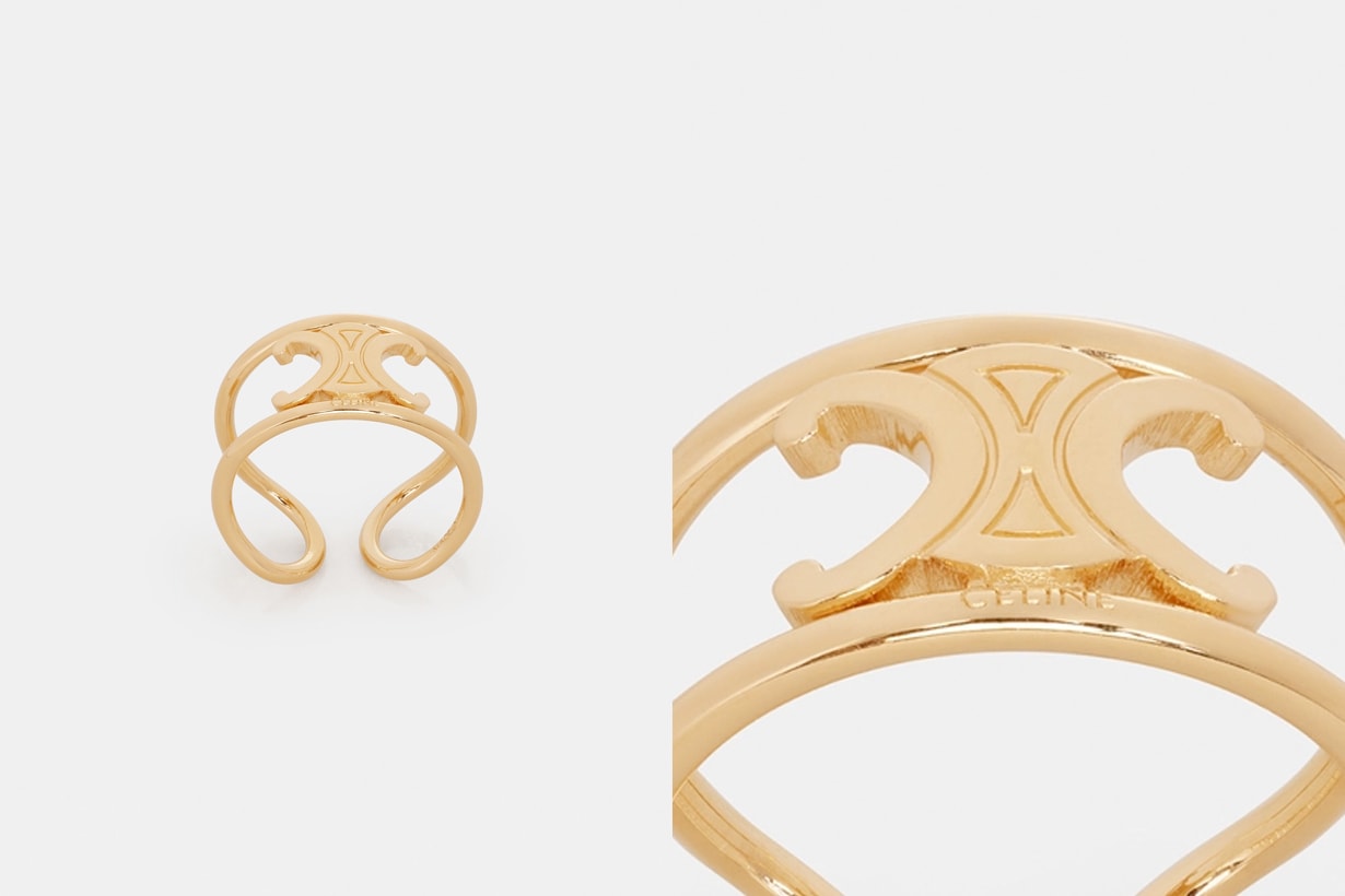 celine Maillon Triomphe Ring gold classic design