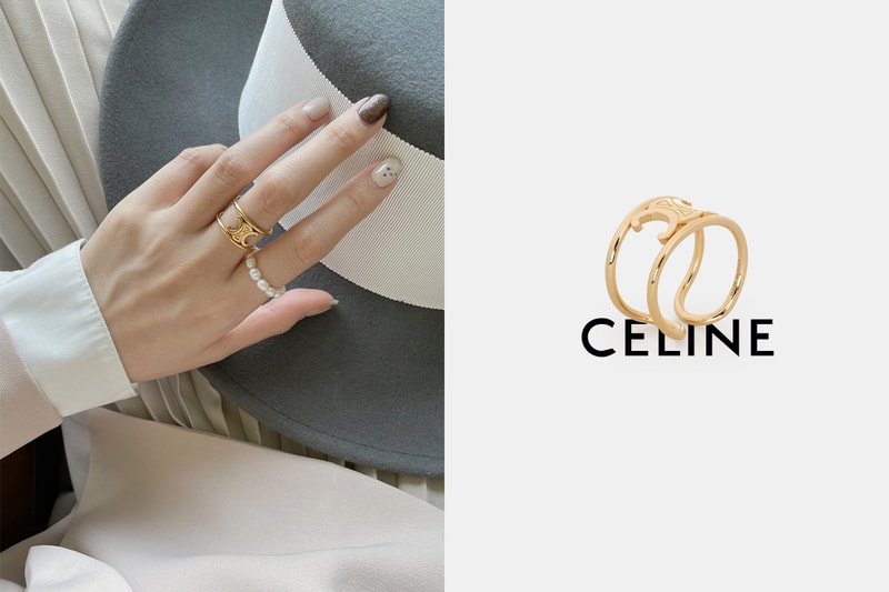 celine Maillon Triomphe Ring gold classic design