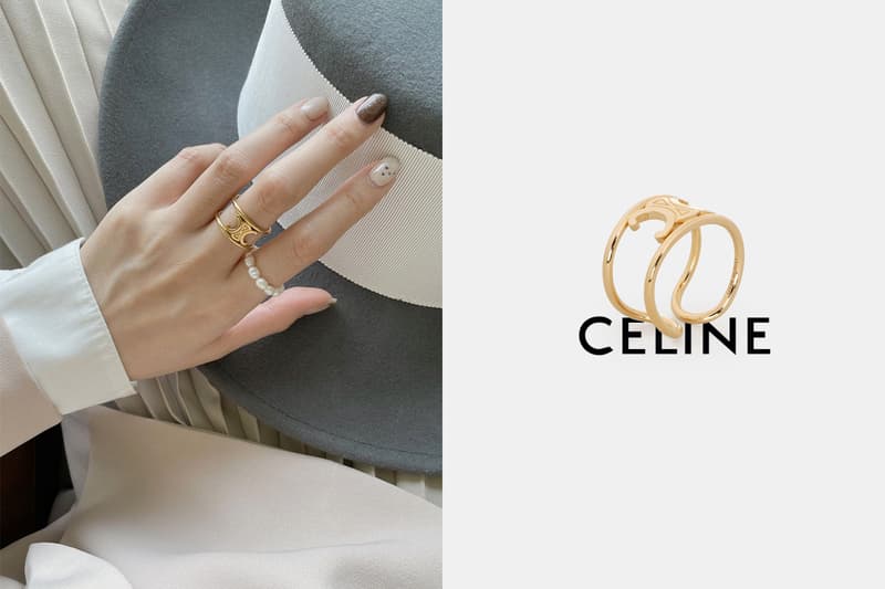 celine Maillon Triomphe Ring gold classic design