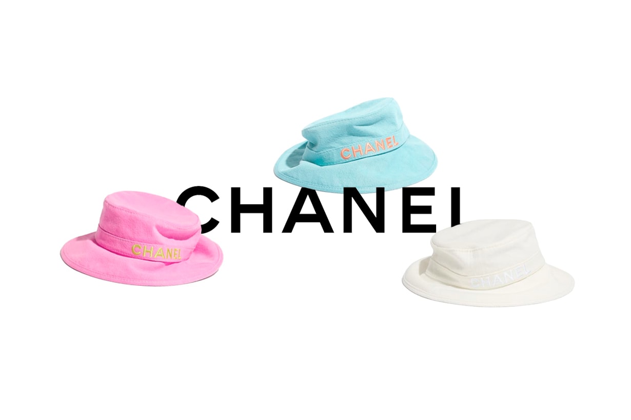 chanel 2021 ss bucket hat pink blue white where buy