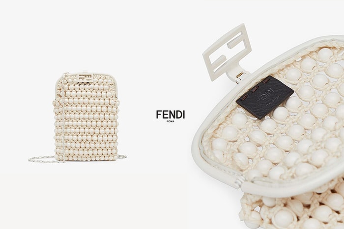 最美遺珠：藏在 Fendi 手袋中，串珠白色蕾絲迷你手機包必收！