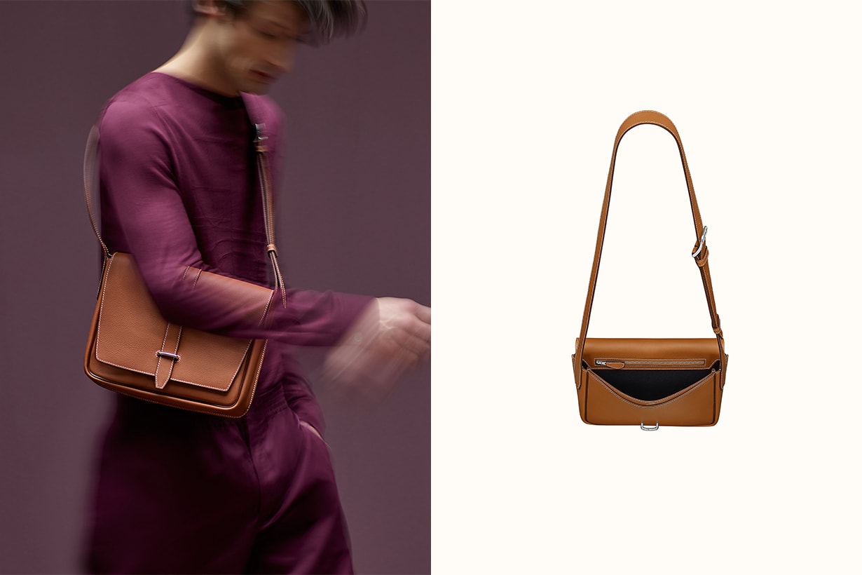 hermes Steve light junior messenger handbags 2021