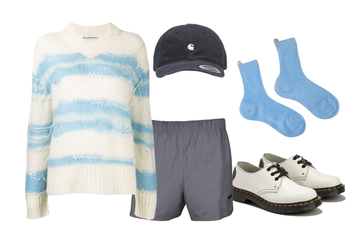 gray outfit style guide new balance acne studios maison margiela