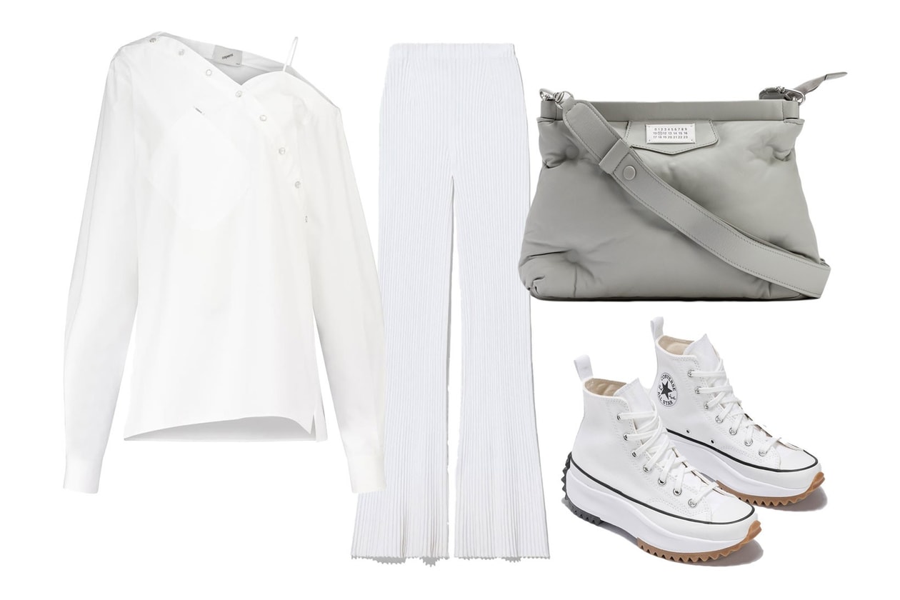 gray outfit style guide new balance acne studios maison margiela