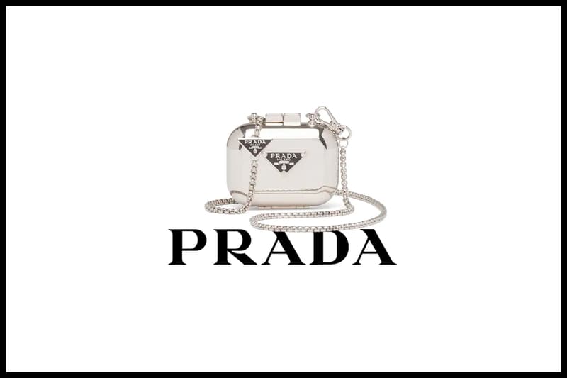 prada airpods case metal pro 2021 ss