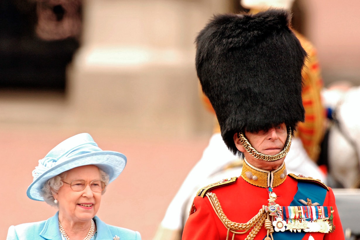 Prince Philip Queen Elizabeth II Trooping of the Queens Colour Grenadier Guards Bees British Royal family