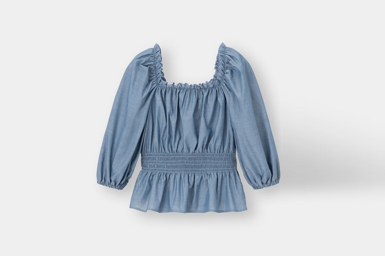 GU Peplum blouse shirt 2021ss