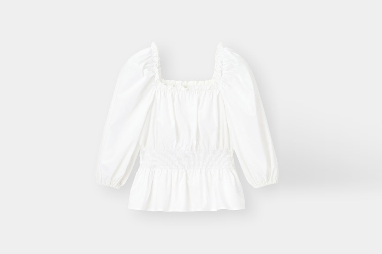 GU Peplum blouse shirt 2021ss