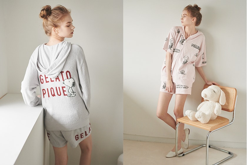 gelato pique x Snoopy PEANUTS Homewear