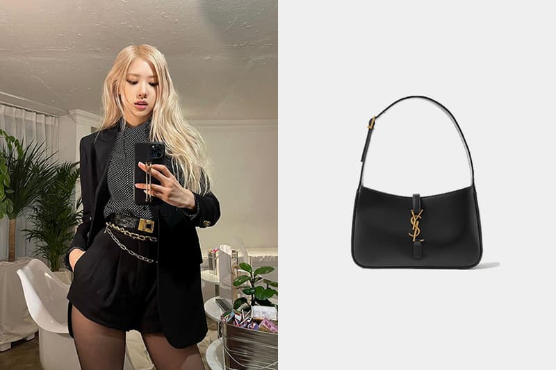 ROSE Saint Laurent Leather shoulder bag