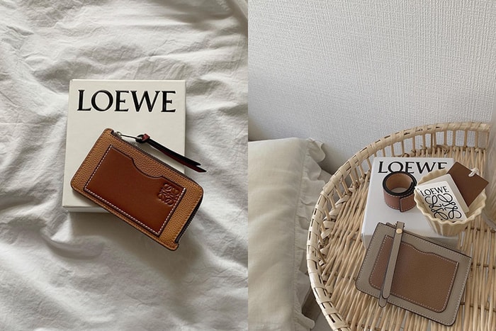 低調淡雅：Loewe Card Holder，極簡對比色攻佔日本女生 IG！