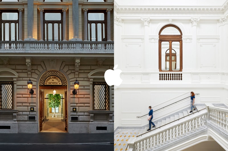 apple Via del Corso Rome Palazzo Marignoli 2021 italy