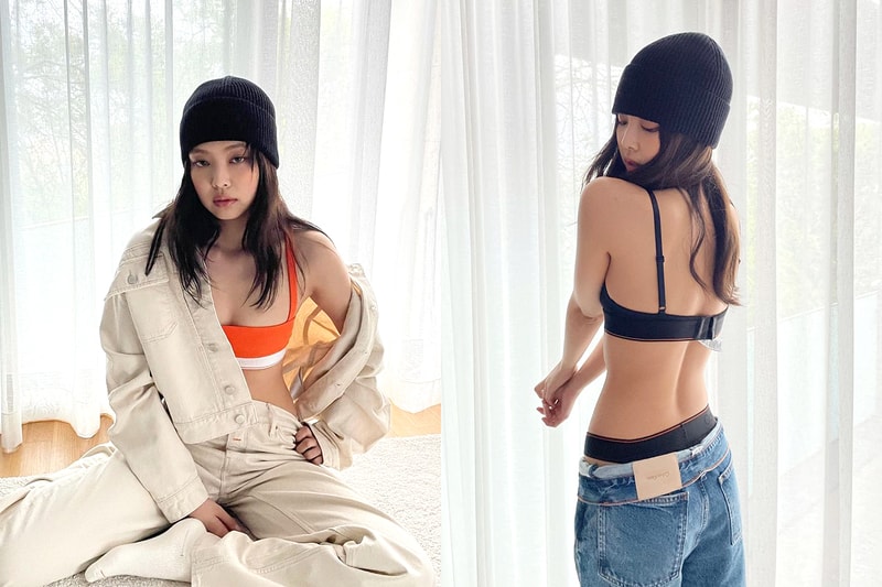 BLACKPINK Jennie Lisa Jisoo Rose Calvin Klein Underwear Heron Preston Advertorial Korean idols celebrities singers girl bands sexy icon