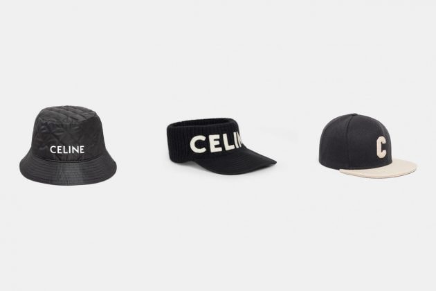 Celine Homme MONOCHROMS basic item unisex cap t-shirt 2021 new