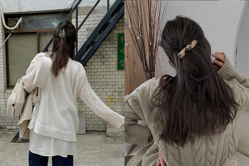 korean girl Half Up Ponytail 2021 hairstyle
